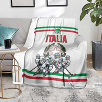 Italy Hockey Blanket Italia Hockey Pride Vintage White
