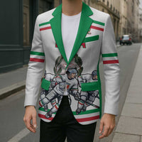 Italy Hockey Custom Blazer Italia Hockey Pride Vintage White