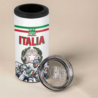Italy Hockey Custom 4 in 1 Can Cooler Tumbler Italia Hockey Pride Vintage White
