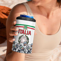 Italy Hockey Custom 4 in 1 Can Cooler Tumbler Italia Hockey Pride Vintage White