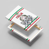 Italy Hockey Canvas Wall Art Italia Hockey Pride Vintage White