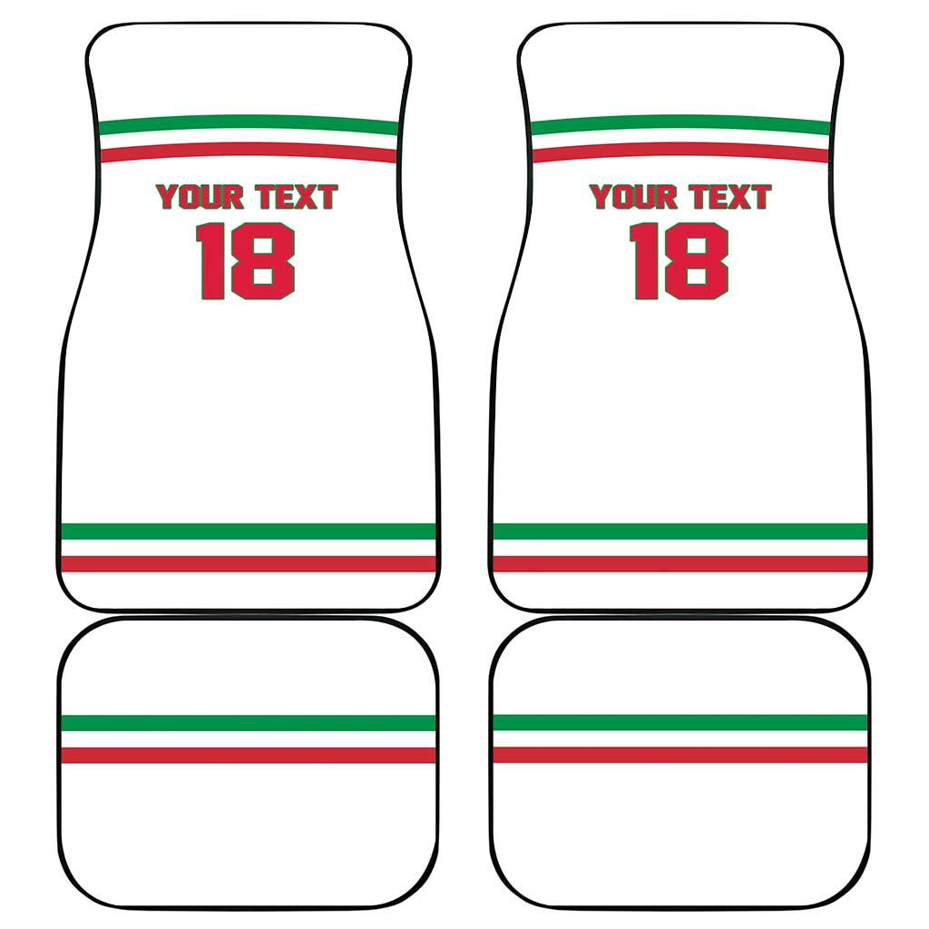Italy Hockey Custom Car Mats Italia Hockey Pride Vintage White