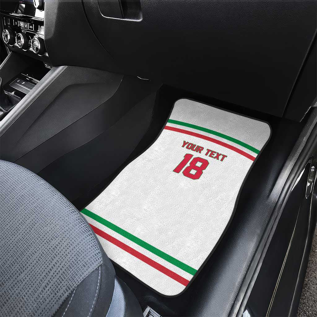 Italy Hockey Custom Car Mats Italia Hockey Pride Vintage White