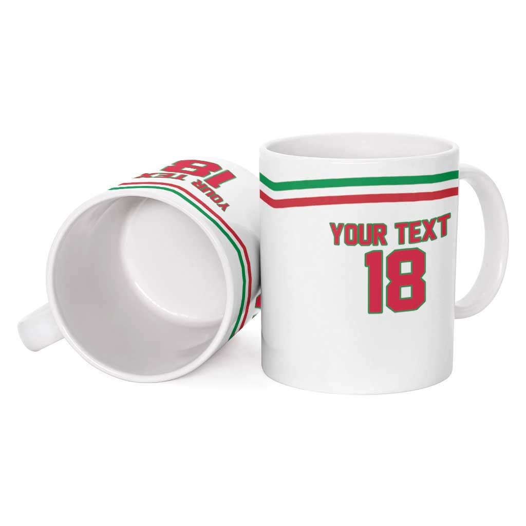 Italy Hockey Custom Ceramic Mug Italia Hockey Pride Vintage White