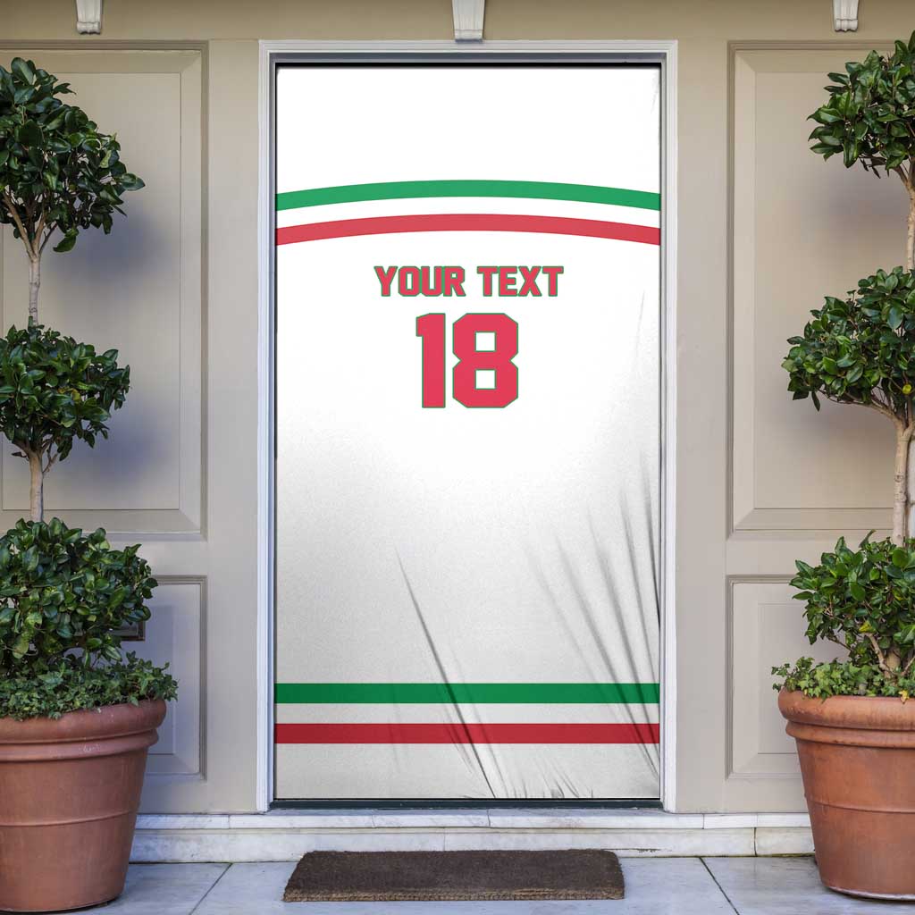 Italy Hockey Custom Door Cover Italia Hockey Pride Vintage White