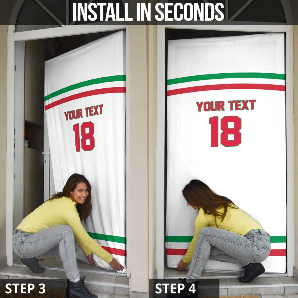 Italy Hockey Custom Door Cover Italia Hockey Pride Vintage White