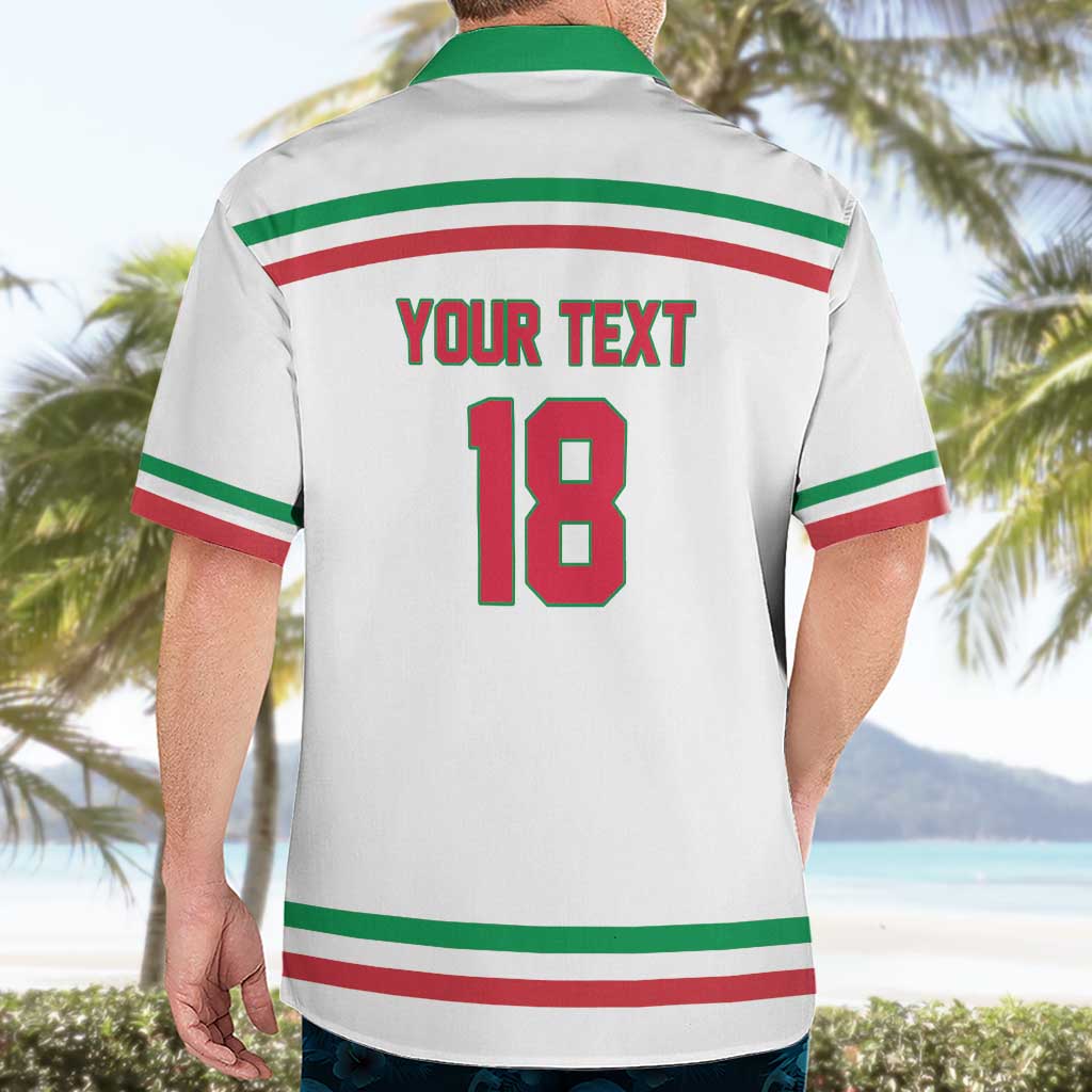 Italy Hockey Custom Hawaiian Shirt Italia Hockey Pride Vintage White