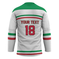 Italy Hockey Custom Hockey Jersey Italia Hockey Pride Vintage White