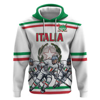 Italy Hockey Custom Hoodie Italia Hockey Pride Vintage White