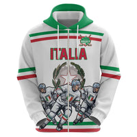 Italy Hockey Custom Hoodie Italia Hockey Pride Vintage White