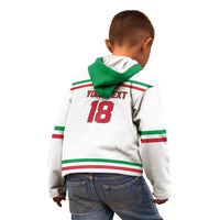 Italy Hockey Custom Kid Hoodie Italia Hockey Pride Vintage White