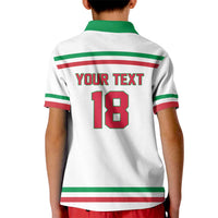 Italy Hockey Custom Kid Polo Shirt Italia Hockey Pride Vintage White