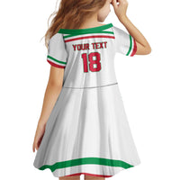 Italy Hockey Custom Kid Short Sleeve Dress Italia Hockey Pride Vintage White