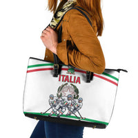Italy Hockey Leather Tote Bag Italia Hockey Pride Vintage White