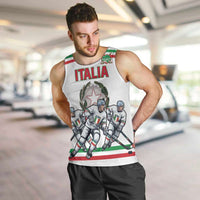 Italy Hockey Custom Men Tank Top Italia Hockey Pride Vintage White