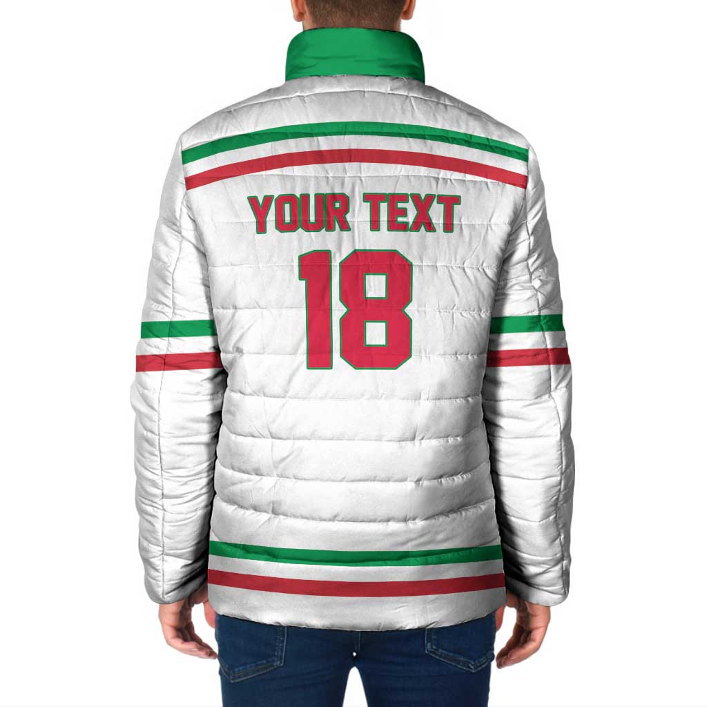 Italy Hockey Custom Padded Jacket Italia Hockey Pride Vintage White