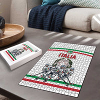 Italy Hockey Puzzle Italia Hockey Pride Vintage White