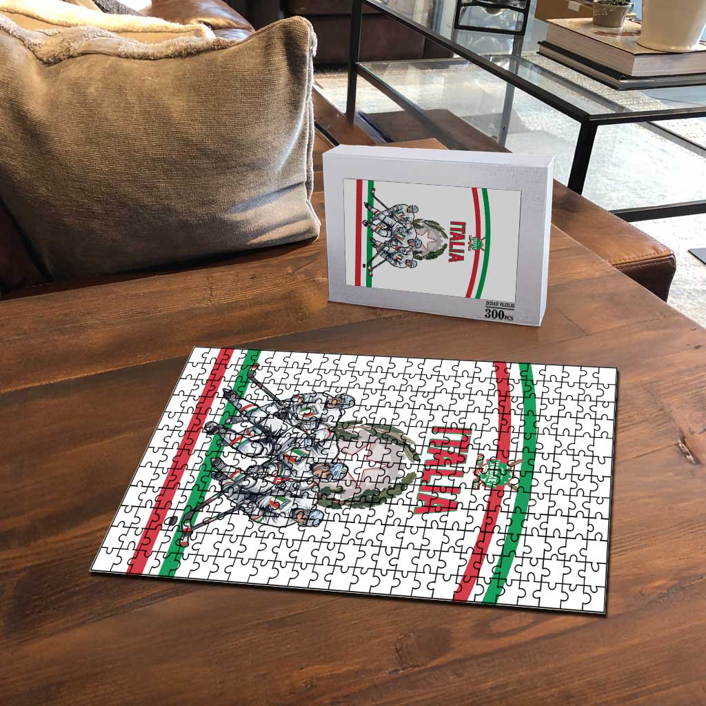 Italy Hockey Puzzle Italia Hockey Pride Vintage White