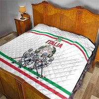Italy Hockey Quilt Italia Hockey Pride Vintage White