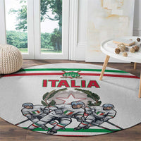 Italy Hockey Round Carpet Italia Hockey Pride Vintage White