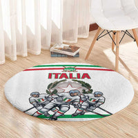 Italy Hockey Round Carpet Italia Hockey Pride Vintage White