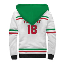 Italy Hockey Custom Sherpa Hoodie Italia Hockey Pride Vintage White