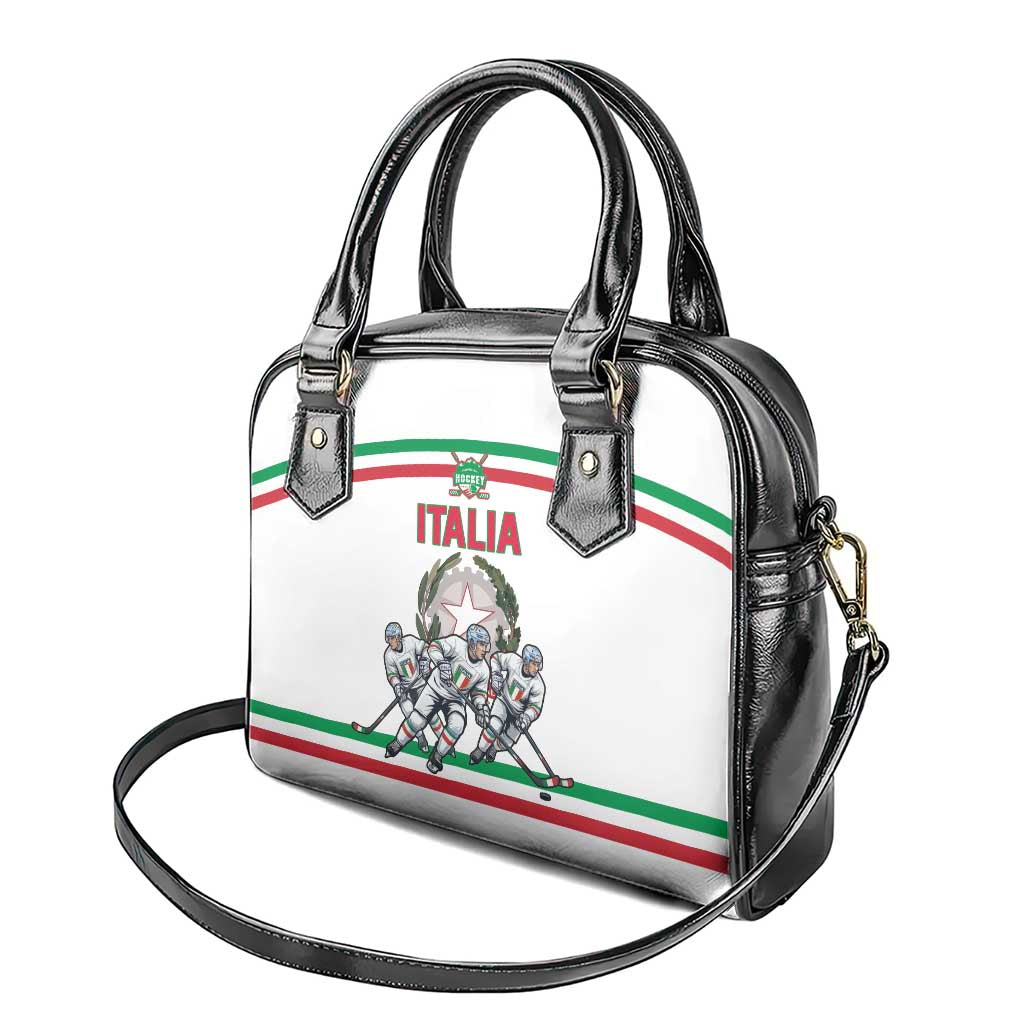 Italy Hockey Shoulder Handbag Italia Hockey Pride Vintage White