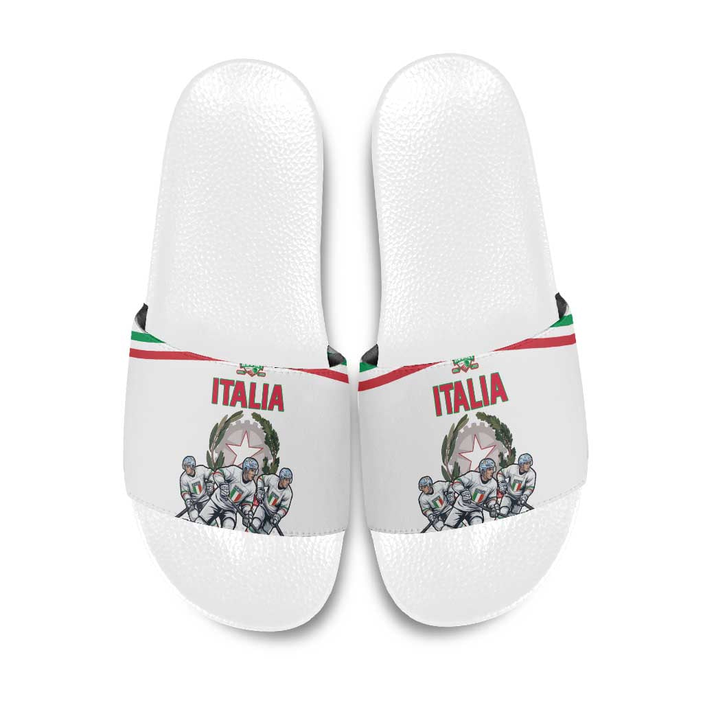 Italy Hockey Slide Sandals Italia Hockey Pride Vintage White