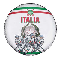 Italy Hockey Spare Tire Cover Italia Hockey Pride Vintage White