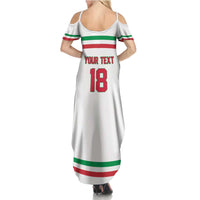 Italy Hockey Custom Summer Maxi Dress Italia Hockey Pride Vintage White