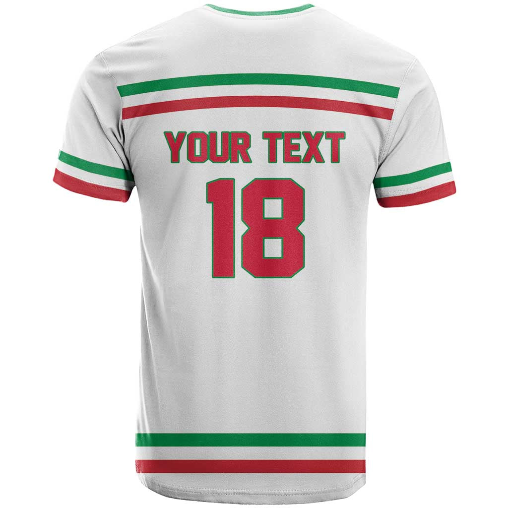 Italy Hockey Custom T Shirt Italia Hockey Pride Vintage White
