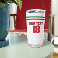 Italy Hockey Custom Tumbler Cup Italia Hockey Pride Vintage White