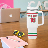 Italy Hockey Custom Tumbler With Handle Italia Hockey Pride Vintage White