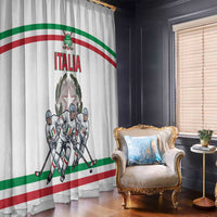 Italy Hockey Window Curtain Italia Hockey Pride Vintage White