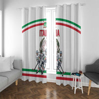 Italy Hockey Window Curtain Italia Hockey Pride Vintage White
