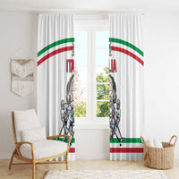 Italy Hockey Window Curtain Italia Hockey Pride Vintage White