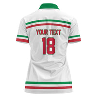 Italy Hockey Custom Women Polo Shirt Italia Hockey Pride Vintage White