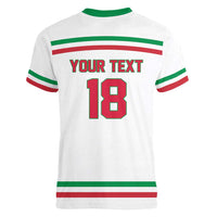 Italy Hockey Custom Women V-Neck T-Shirt Italia Hockey Pride Vintage White