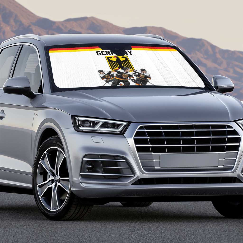 Germany Hockey Auto Sun Shade German Eagle Hockey Pride