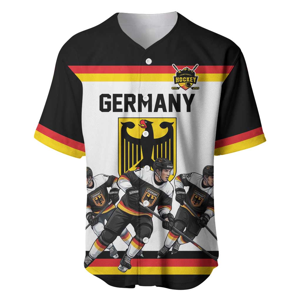 Germany Hockey Custom Baseball Jersey German Eagle Hockey Pride