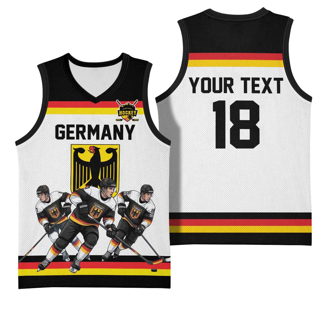 Germany Hockey Custom Basketball Jersey German Eagle Hockey Pride