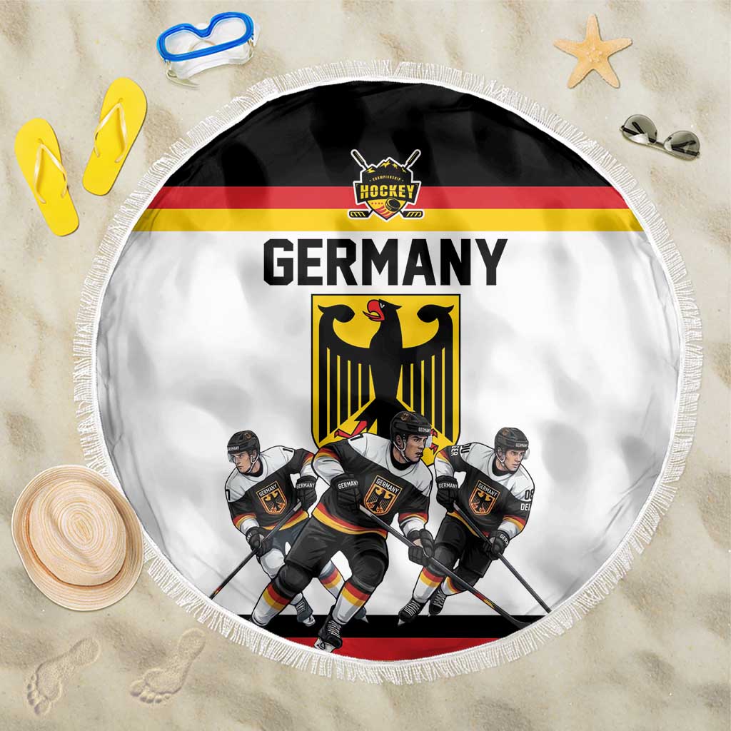 Germany Hockey Beach Blanket German Eagle Hockey Pride