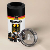 Germany Hockey Custom 4 in 1 Can Cooler Tumbler German Eagle Hockey Pride