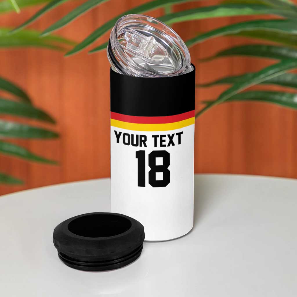 Germany Hockey Custom 4 in 1 Can Cooler Tumbler German Eagle Hockey Pride