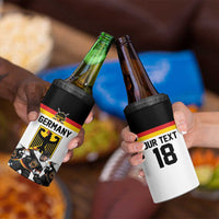 Germany Hockey Custom 4 in 1 Can Cooler Tumbler German Eagle Hockey Pride