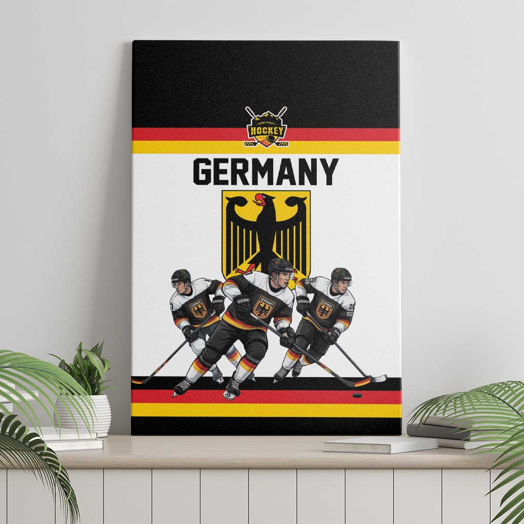 Germany Hockey Canvas Wall Art German Eagle Hockey Pride