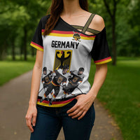 Germany Hockey Custom Cross Shoulder Shirt German Eagle Hockey Pride