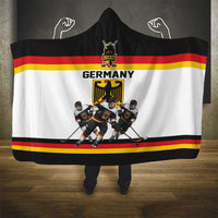 Germany Hockey Hooded Blanket German Eagle Hockey Pride