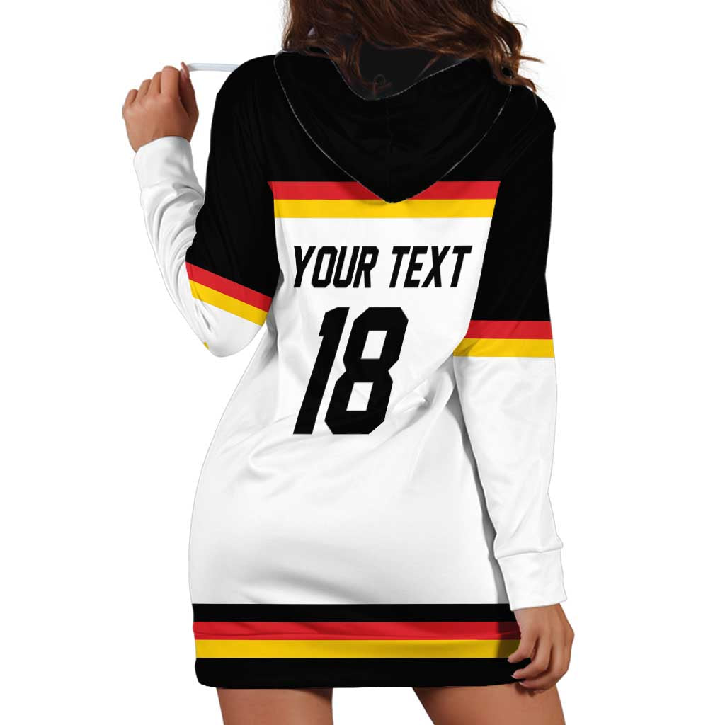 Germany Hockey Custom Hoodie Dress German Eagle Hockey Pride