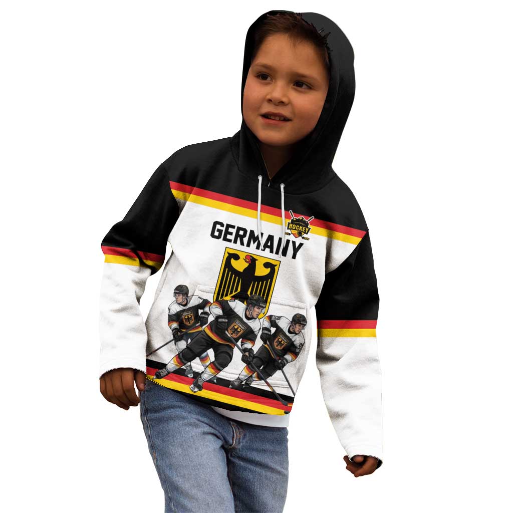Germany Hockey Custom Kid Hoodie German Eagle Hockey Pride
